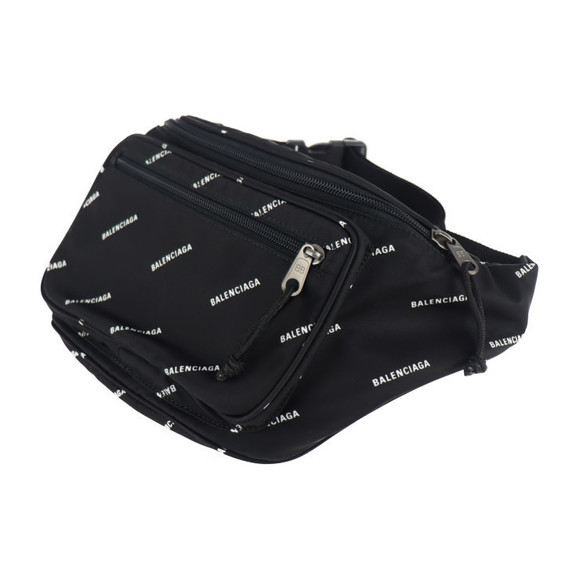 Balenciaga Body Nylon Logo Bag Black - Picture 1 of 6